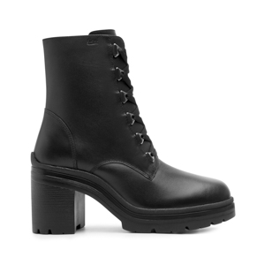 Women's Leather Military Boot Style 119607 Black