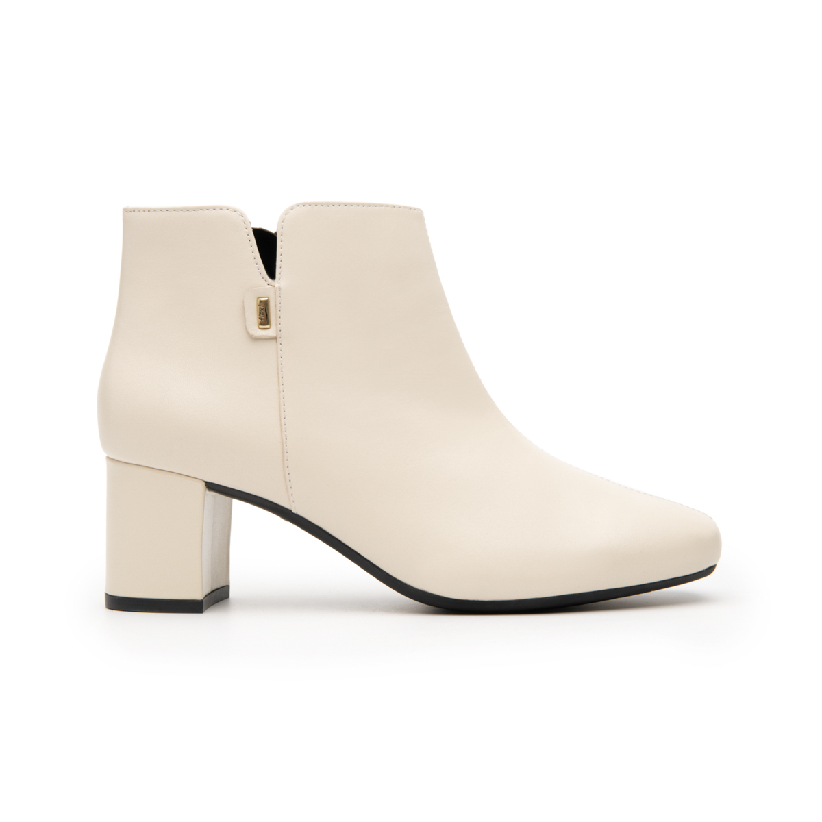 Women's Ankle Boots with Internal Zipper Style 119703 Beige