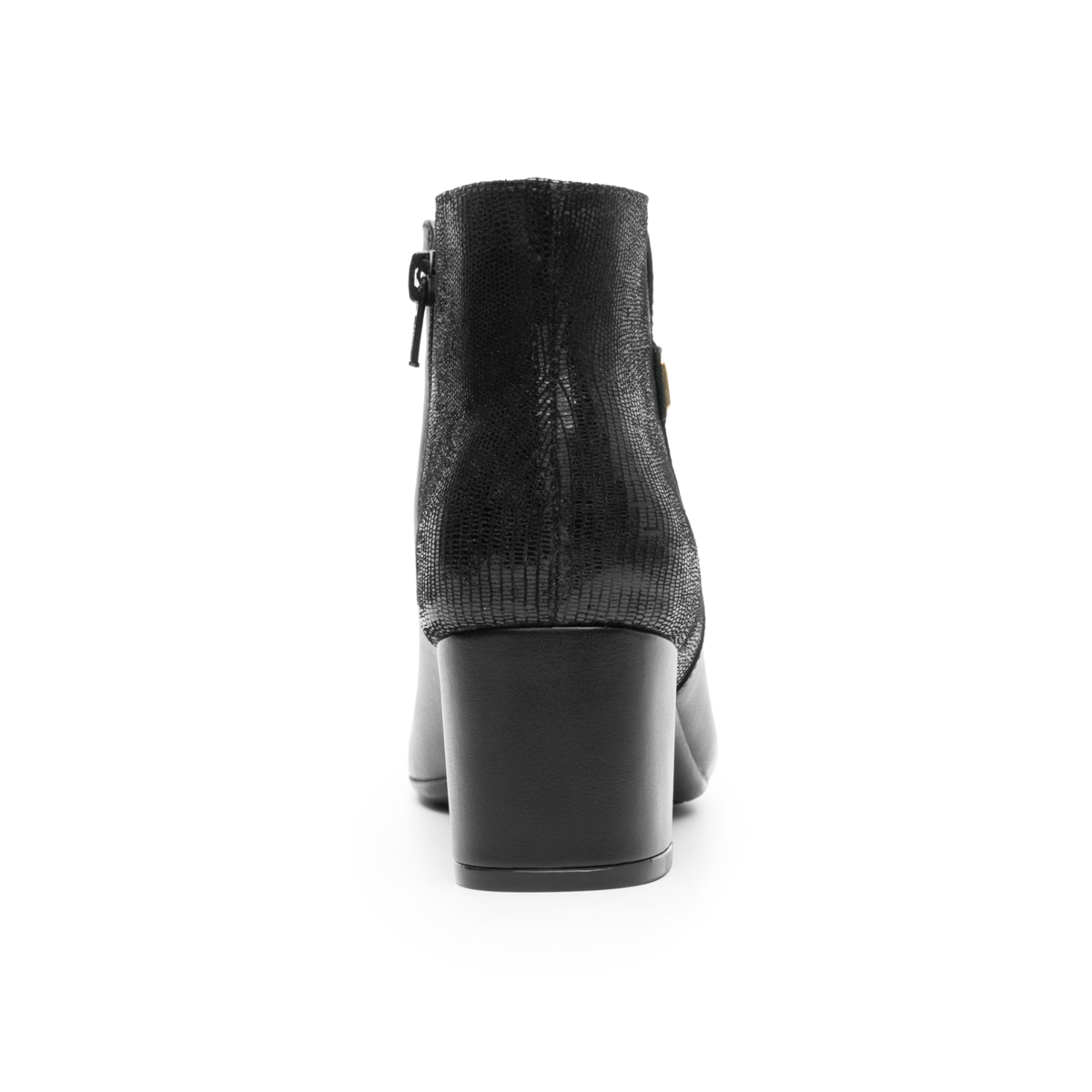 Women's Ankle Boot with Internal Zipper Style 119703 Black