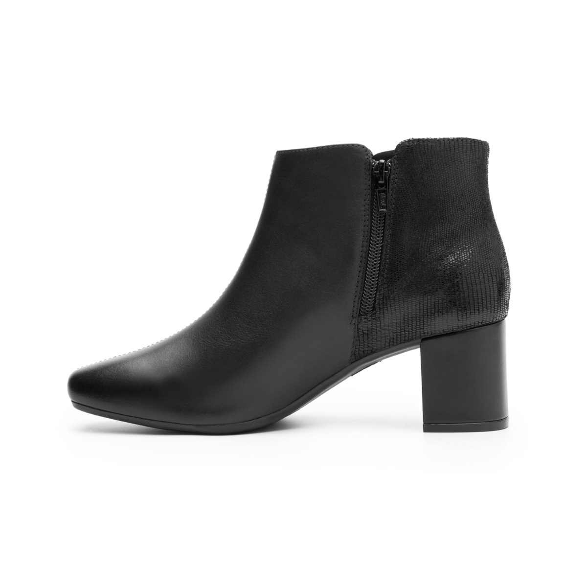 Women's Ankle Boot with Internal Zipper Style 119703 Black