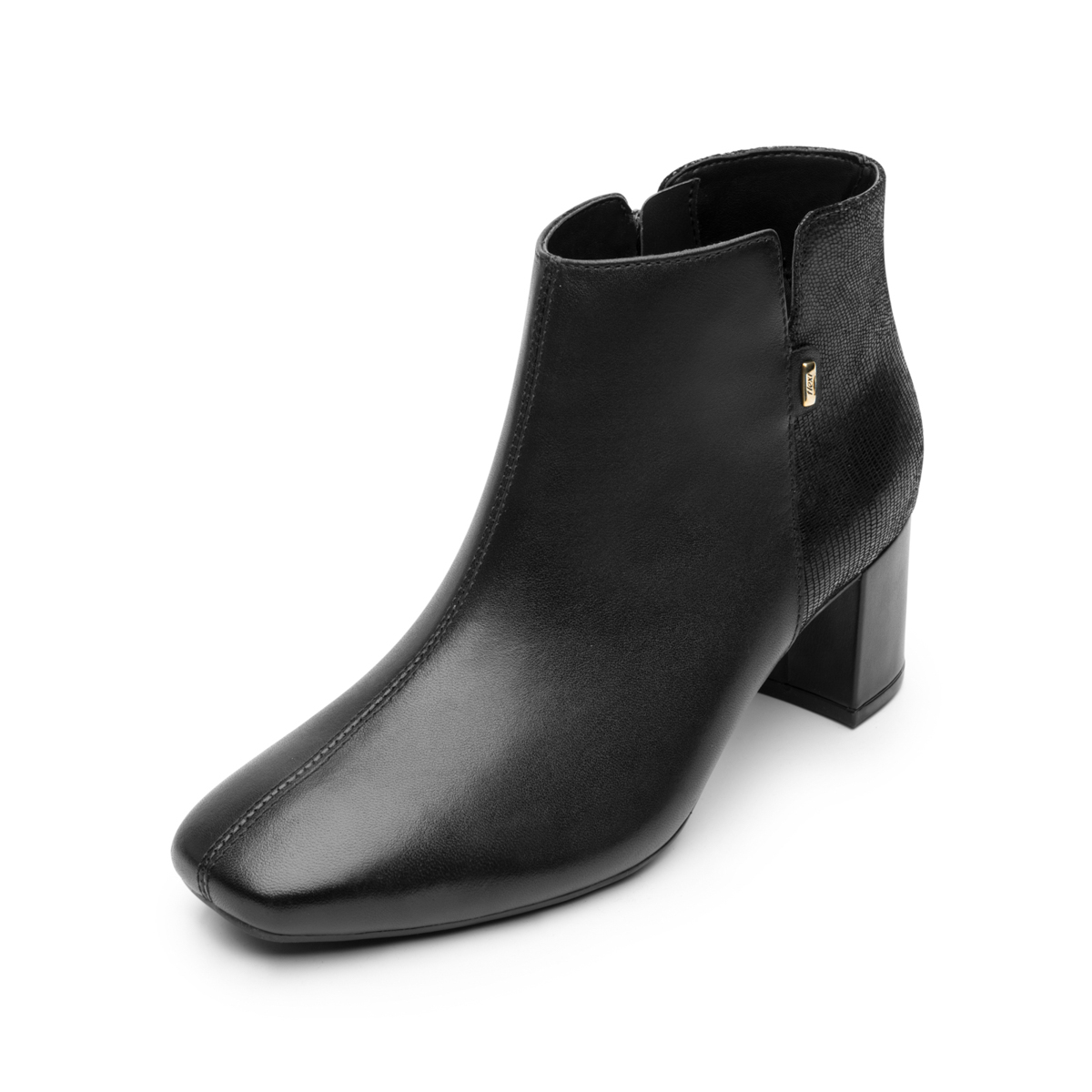 Women's Ankle Boot with Internal Zipper Style 119703 Black
