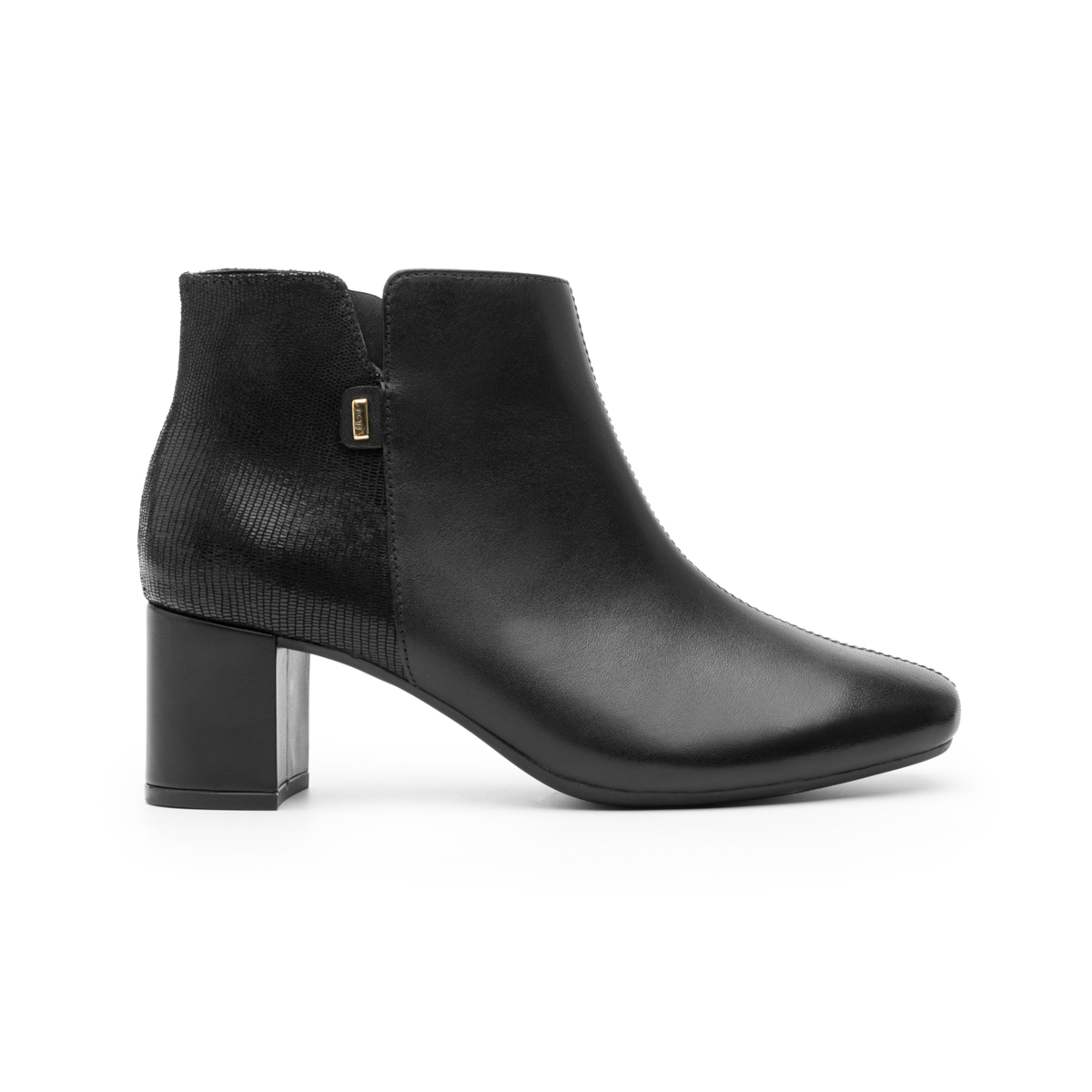 Women's Ankle Boot with Internal Zipper Style 119703 Black