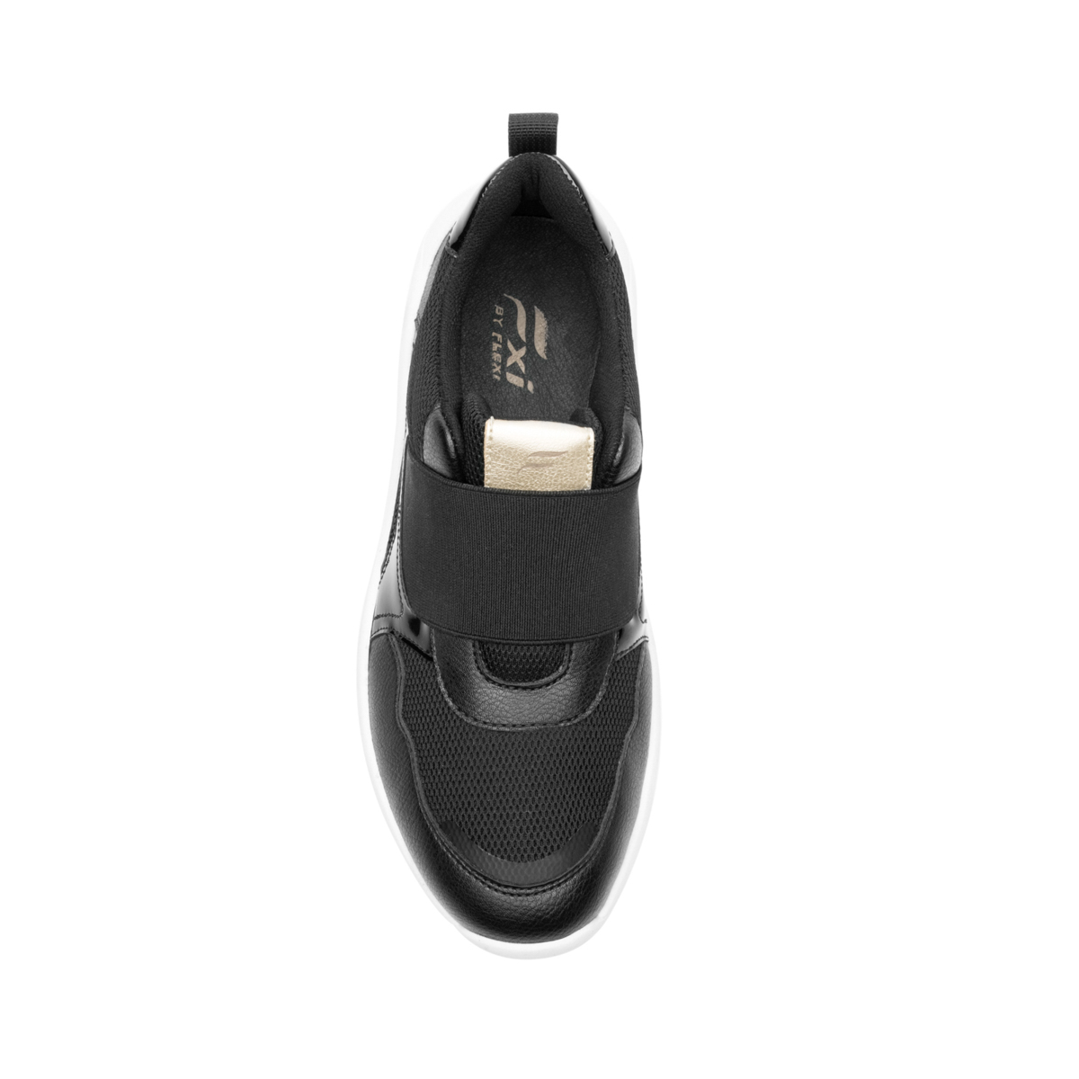 Woman's Urban Slip On Sneaker Fxi Style 120302 Black