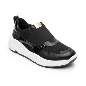 Woman's Urban Slip On Sneaker Fxi Style 120302 Black