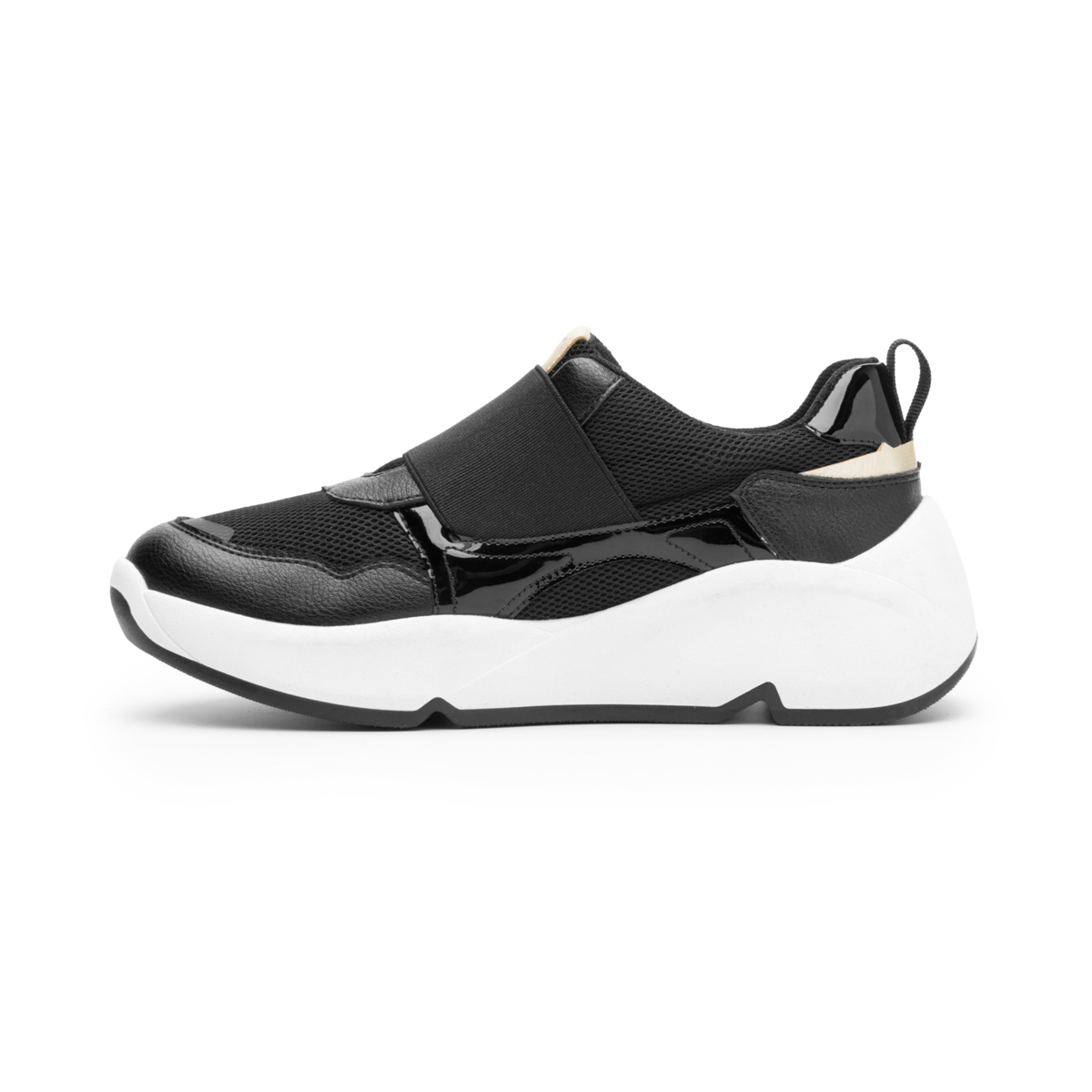 Woman's Urban Slip On Sneaker Fxi Style 120302 Black