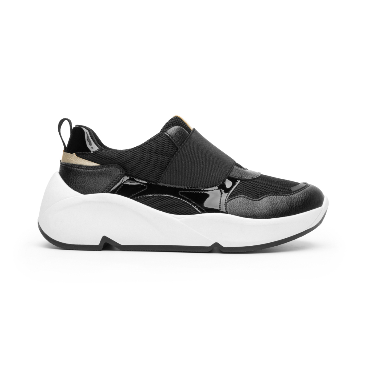 Woman's Urban Slip On Sneaker Fxi Style 120302 Black