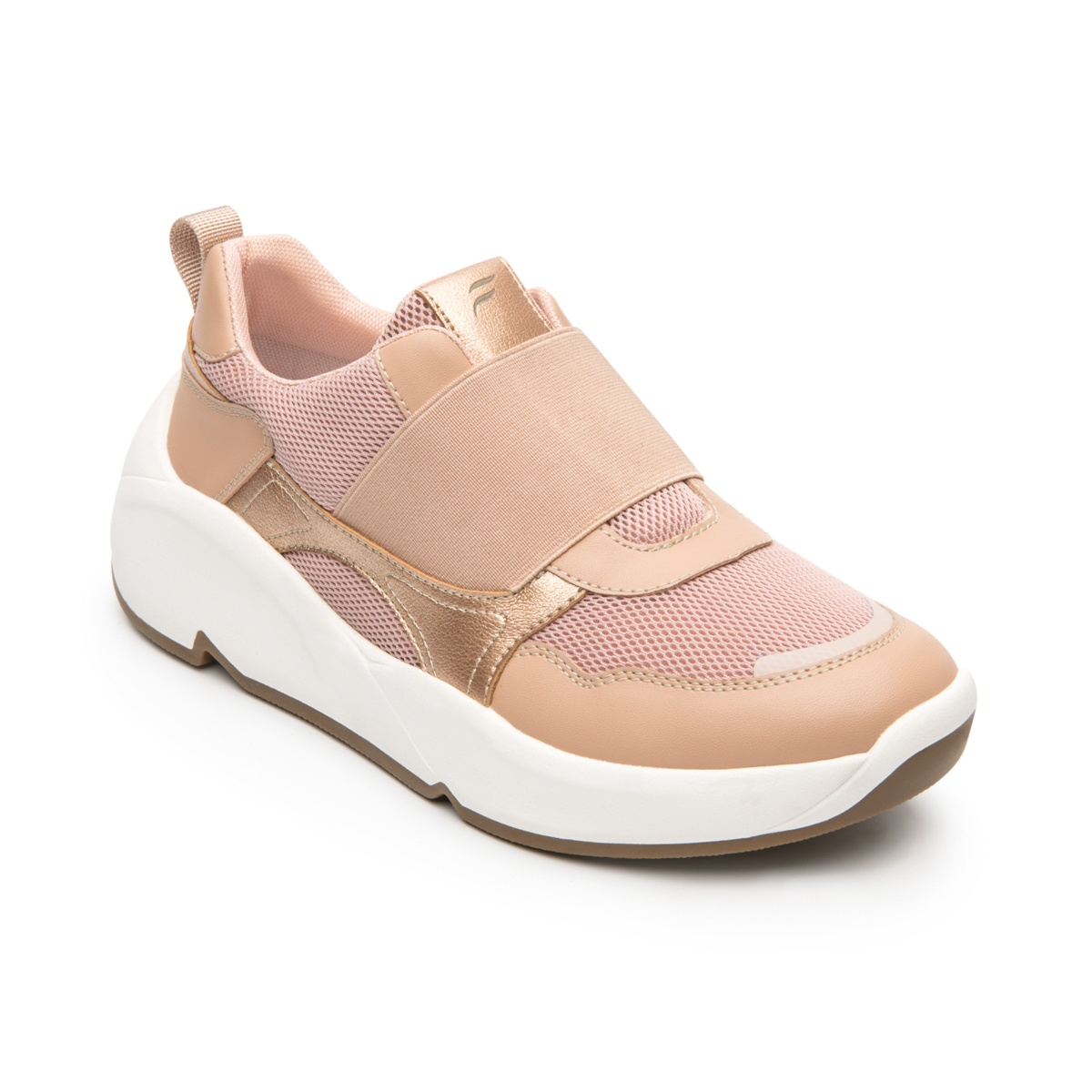 Woman's Urban Sneaker Slip On Fxi Style 120302 Pink