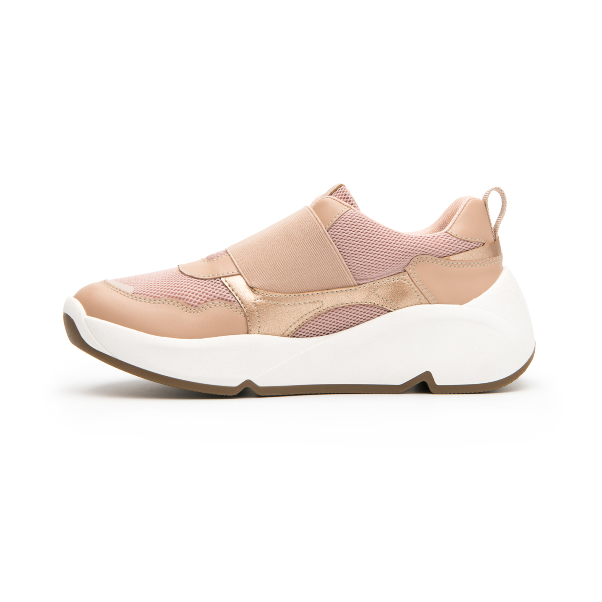 Woman's Urban Sneaker Slip On Fxi Style 120302 Pink