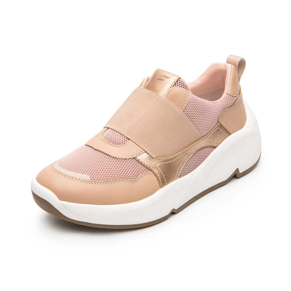 Woman's Urban Sneaker Slip On Fxi Style 120302 Pink