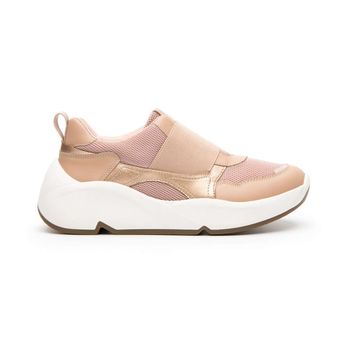 Woman's Urban Sneaker Slip On Fxi Style 120302 Pink