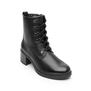 Women's Boot with Inner Zipper Style 120501 Black