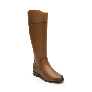 Women's Boot with Inner Zipper Style 120903 Tan
