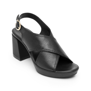 Women's Heeled Sandal Style 122701 Black
