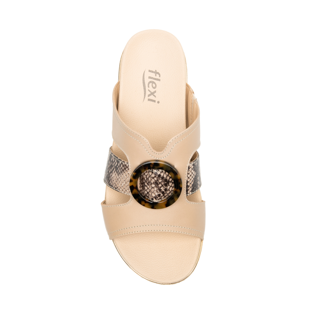 Women's Sandal with Anatomic Insole Style 122901 Beige