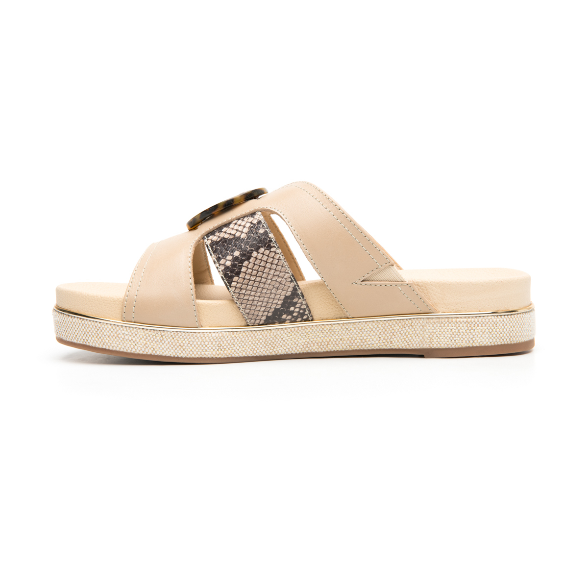 Women's Sandal with Anatomic Insole Style 122901 Beige