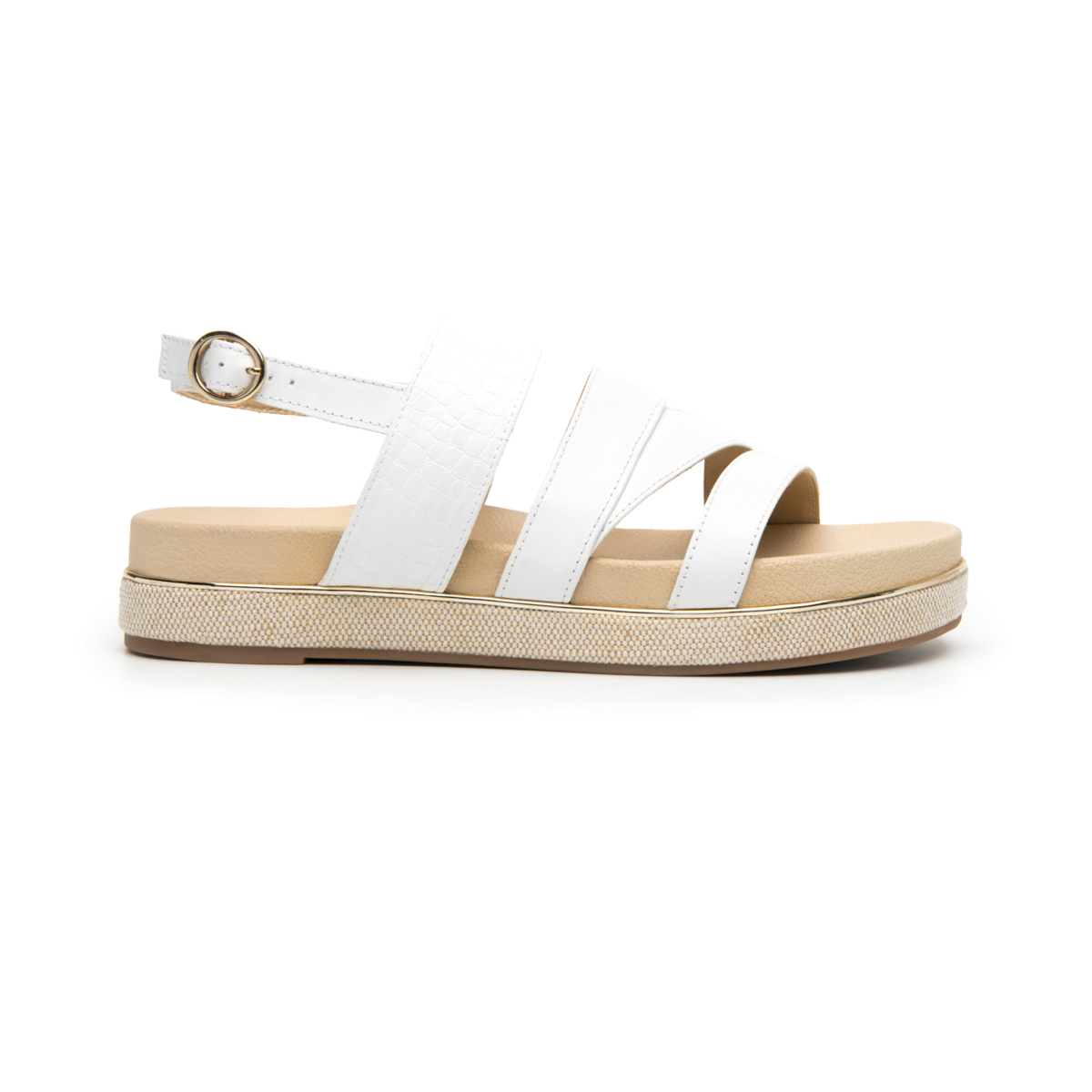 Women's Sandal with Anatomic Insole Style 122903 White