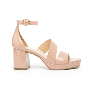 Women's Heeled Sandal with Comfort Walk Technology Style 123004 Nude