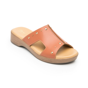 Women's Kidskin Sandal Style 123102 Terracota