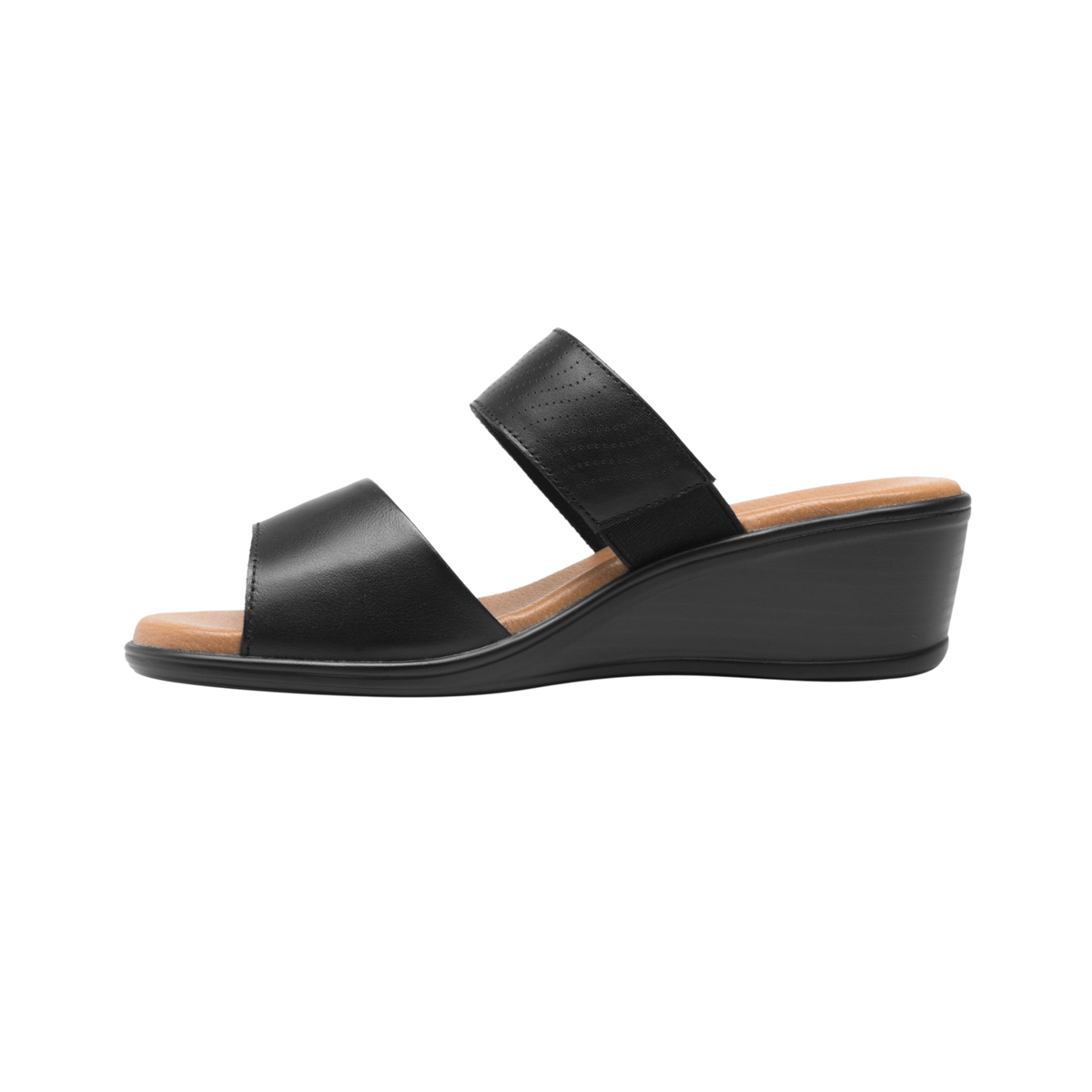 Women's Wedge Sandal Style 123702 Black