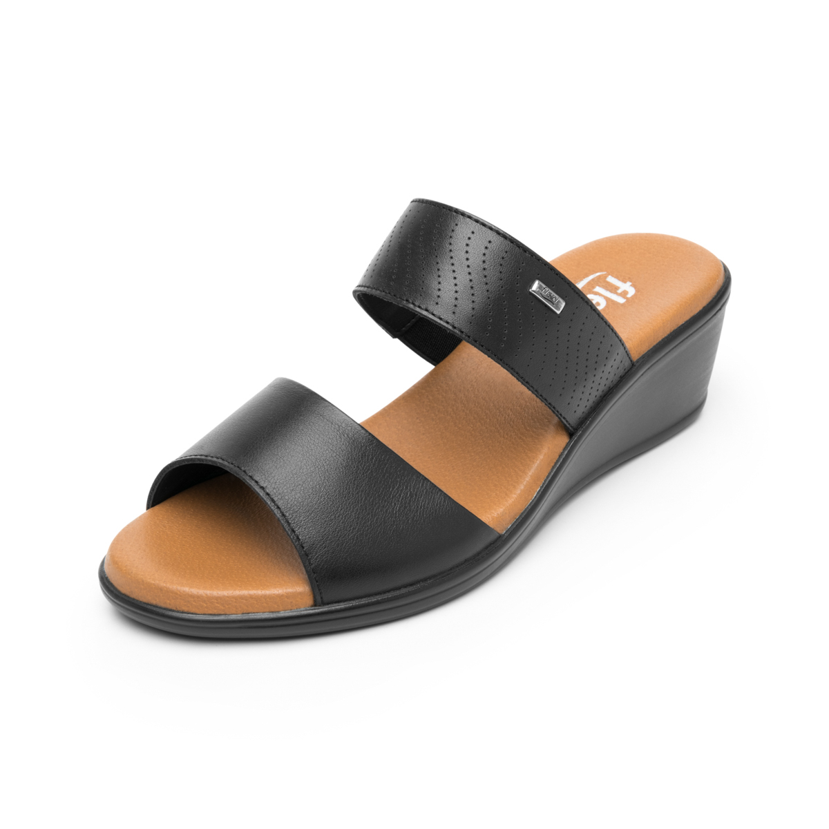 Women's Wedge Sandal Style 123702 Black