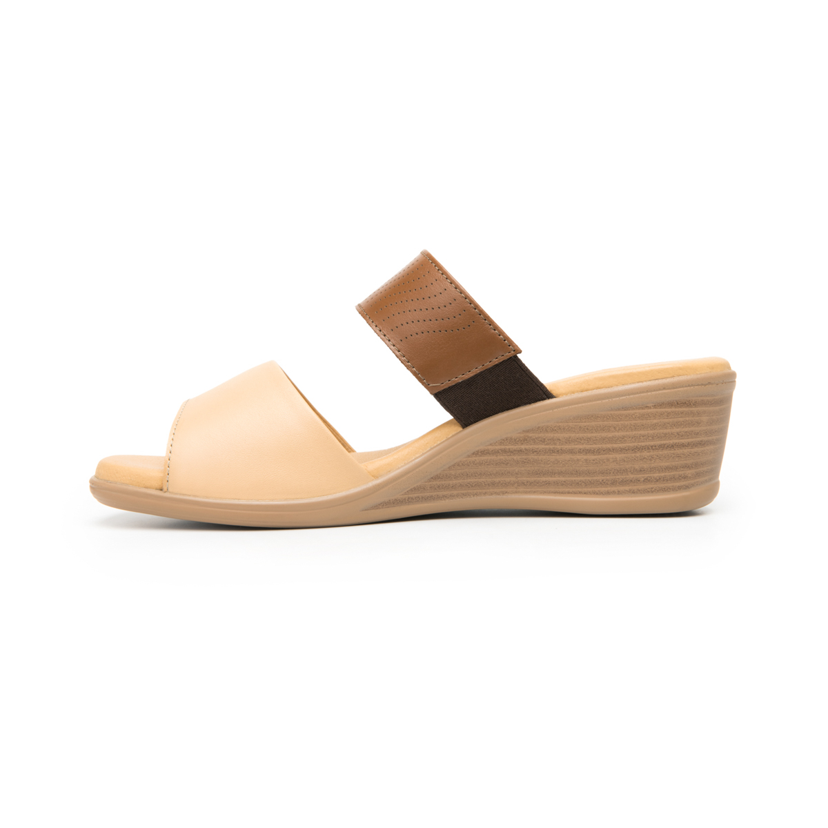 Women's Wedge Sandal Style 123702 Tan