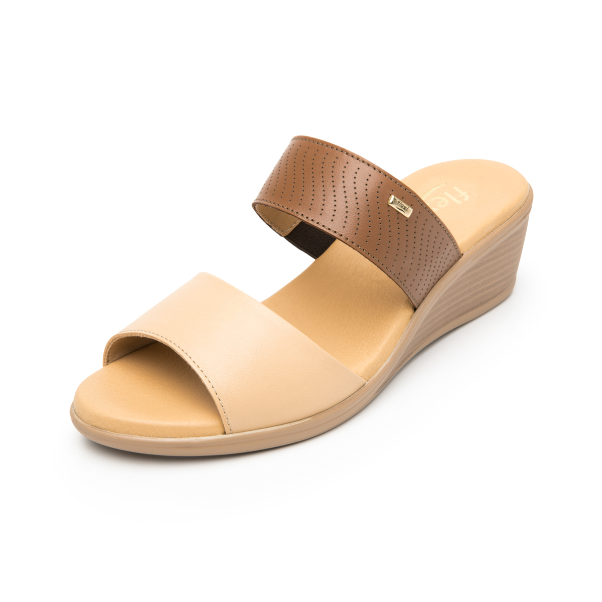 Women's Wedge Sandal Style 123702 Tan