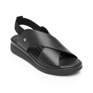 Women's Sandal with Cushioned Insole Style 124201 Black