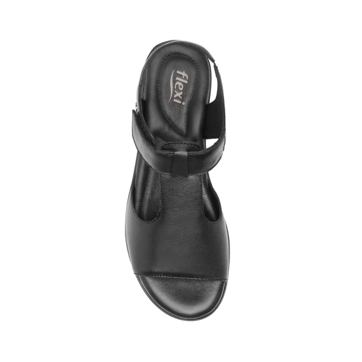 Sandalia Flexi para Mujer con Plantilla Acojinada Estilo 124202 Negro