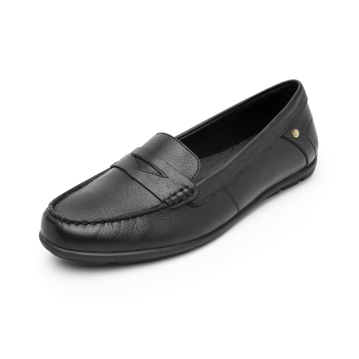 Mocasín Con Antifaz Flexi para Mujer con Acabado Tamporeado Estilo 124301 Negro