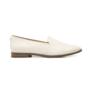 Women's Leather Slip-On Shoe Style 126601 Ivory