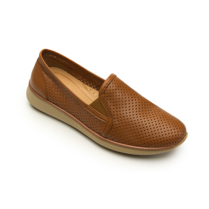 Flexi Casual Flat With Micro Perforations For Women - Style 28202 Honey Flexi Casual Flat With Micro Perforations For Women - Style 28202 Honey