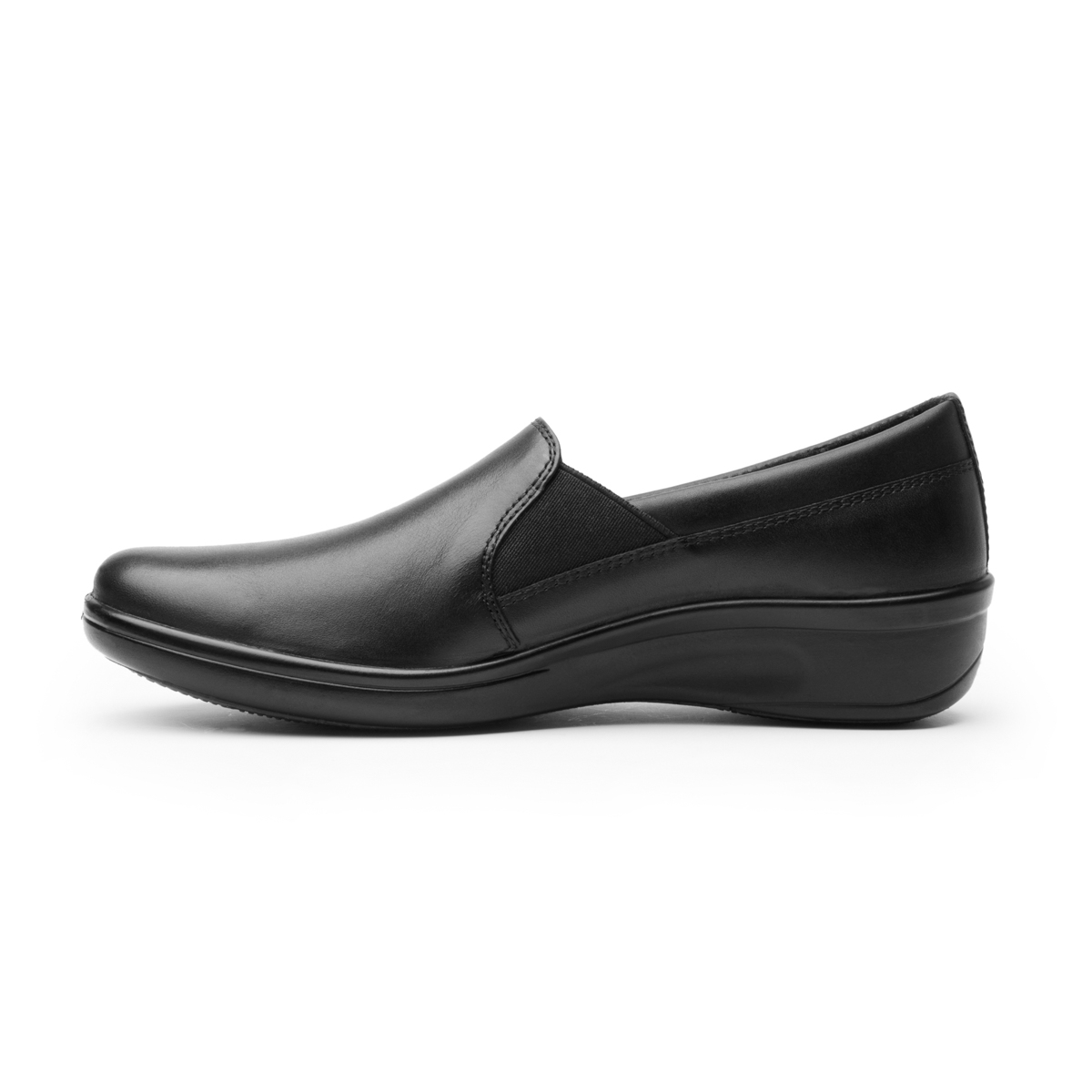 Mocasín De Servicio/Clínico Flexi para Mujer con Corte Repelente al Agua Estilo 32608 Negro