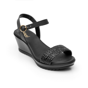 Sandalia Casual Flexi Con Tira Trenzada Para Mujer - Estilo 34514 Negro Sandalia Casual Flexi Con Tira Trenzada Para Mujer - Estilo 34514 Negro