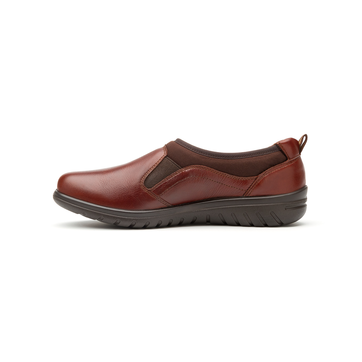 Flat Casual Flexi With Self-Adjusting For Women - Style 35301 Brown