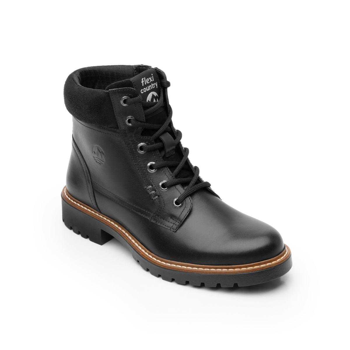 Women's Flexi Country Short Boot with Eyelets Style 37812 Black