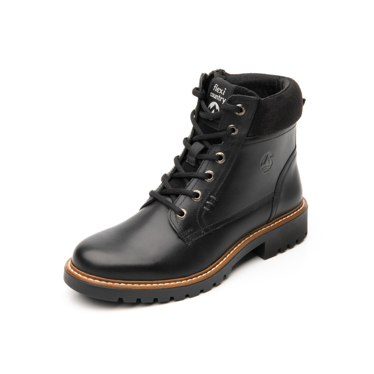 Women's Flexi Country Short Boot with Eyelets Style 37812 Black