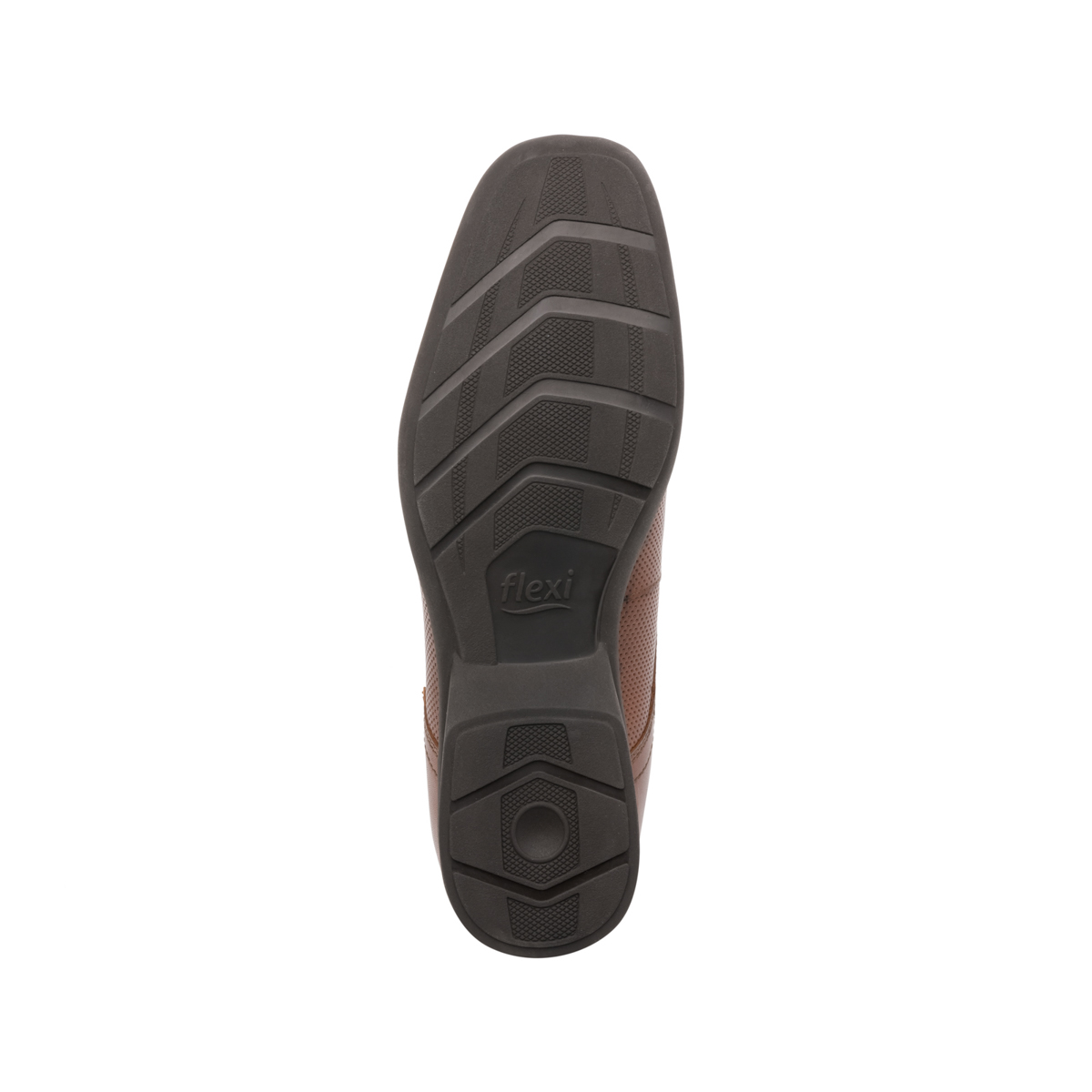 Zapato De Vestir Para Oficina Flexi De Piel Micro Perforada Para Hombre - Estilo 402206 Tan