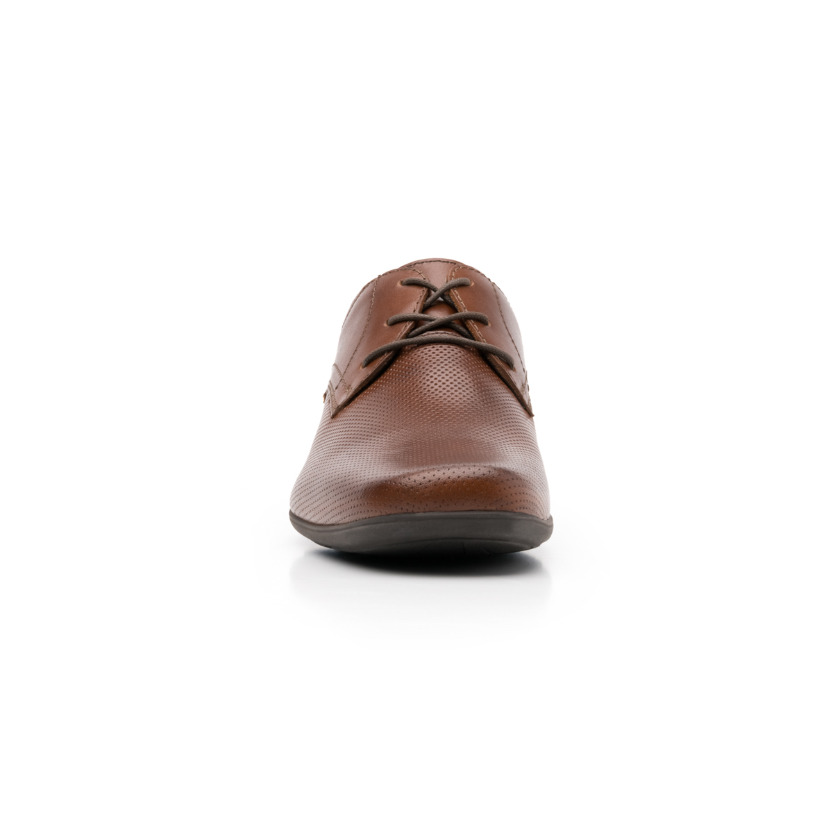 Zapato De Vestir Para Oficina Flexi De Piel Micro Perforada Para Hombre - Estilo 402206 Tan