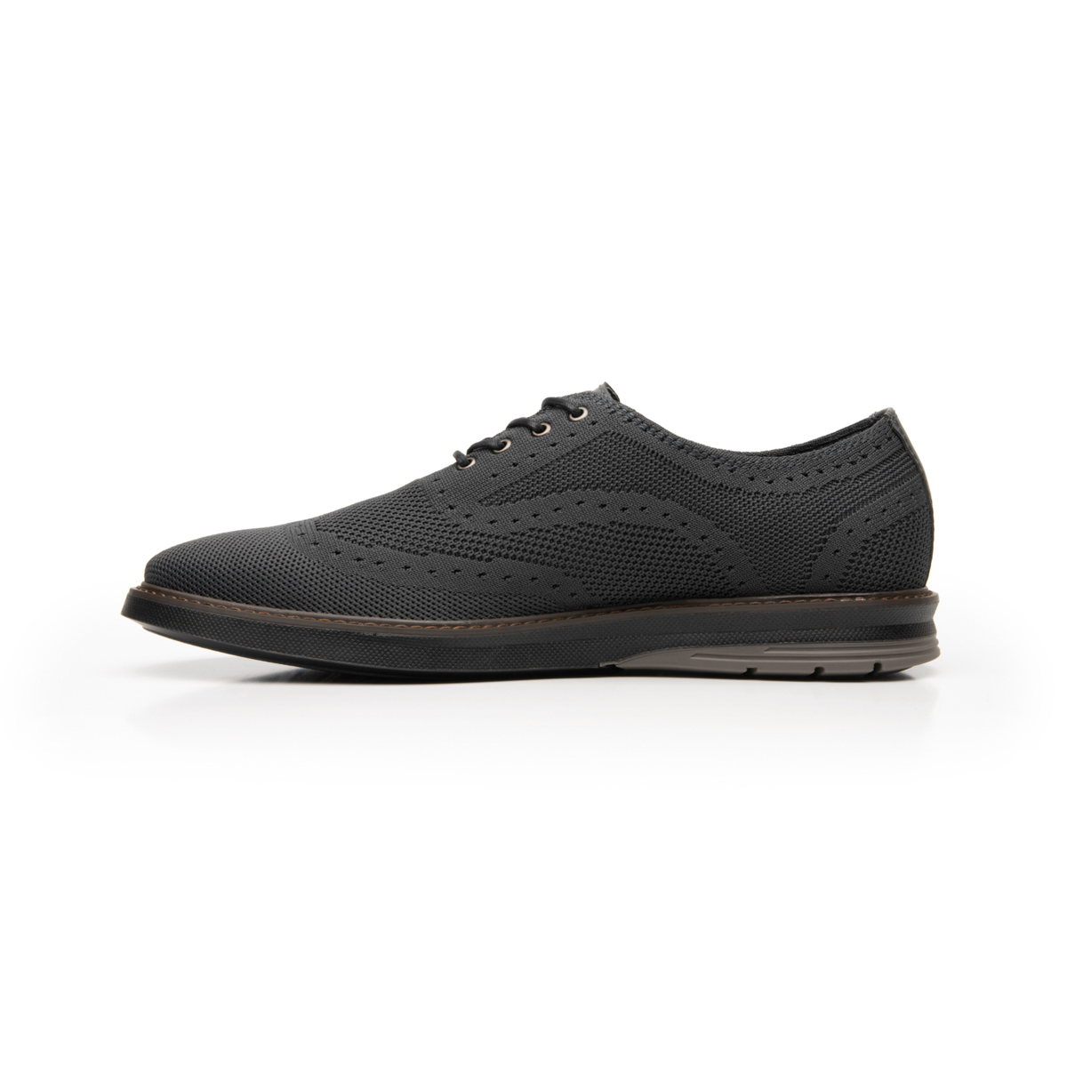 Men's Flexi Oxford Shoe with Textile Style 402406 Grey