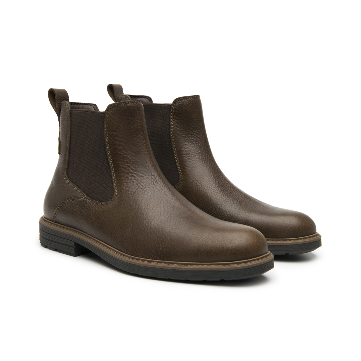 Botín Casual Flexi para Hombre con Elástico Lateral Estilo 402518 Chocolate