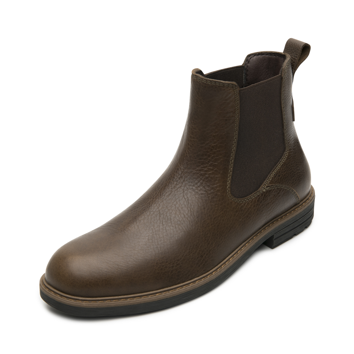 Botín Casual Flexi para Hombre con Elástico Lateral Estilo 402518 Chocolate
