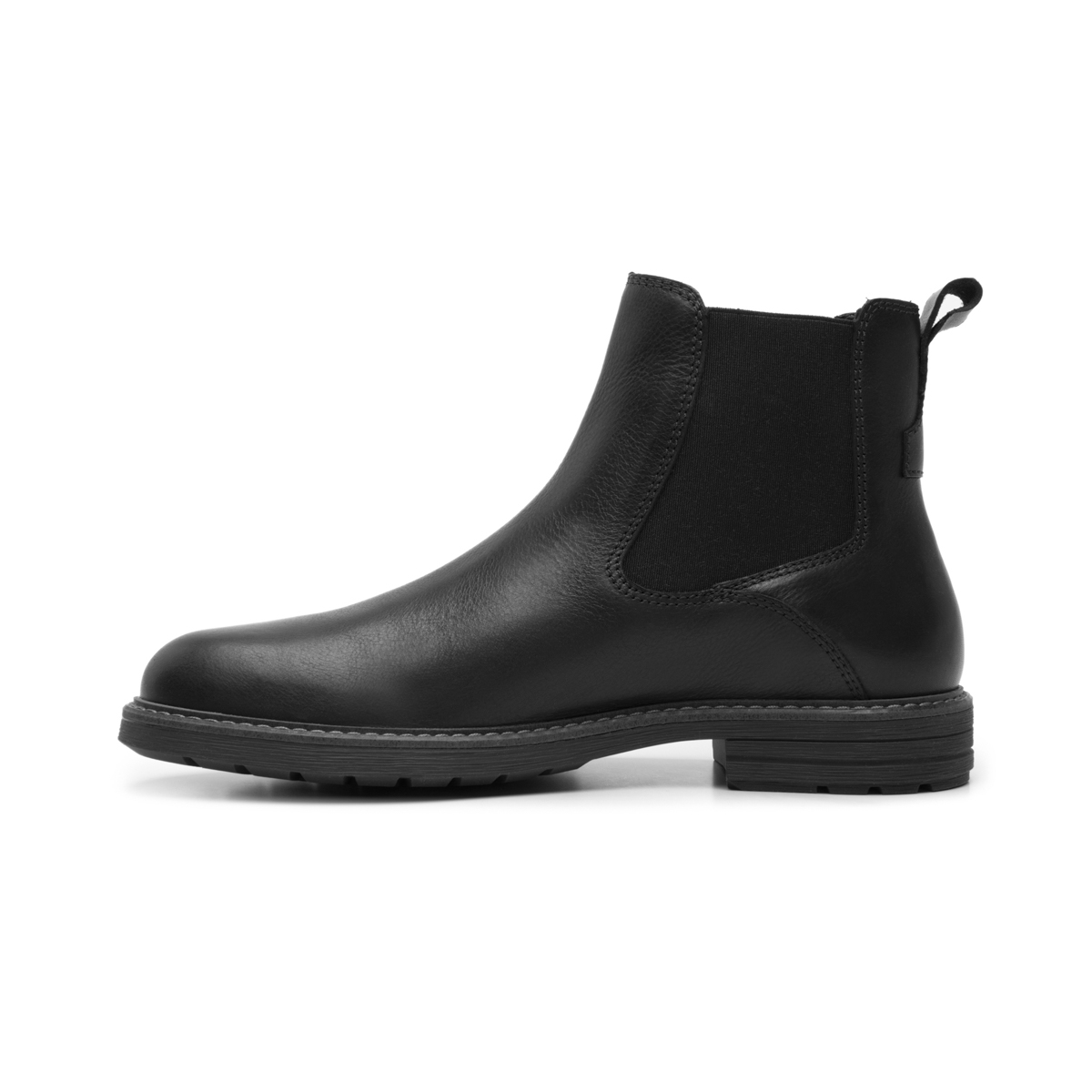 Botín Casual Flexi para Hombre con Elástico Lateral Estilo 402518 Negro