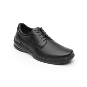 Zapato Casual Para Oficina Flexi Con Cápsula De Aire Para Hombre - Estilo 402801 Negro