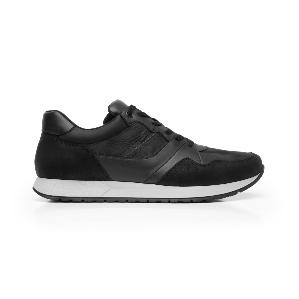Men's Flexi Urban Sneaker with Textured Finish Style 403108 Black