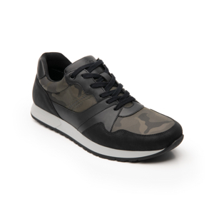 Sneaker Urbano Flexi para Hombre con Acabados Texturizados Estilo 403108 Olivo Sneaker Urbano Flexi para Hombre con Acabados Texturizados Estilo 403108 Olivo