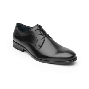 Men's Flexi Urban Dress Shoe with Oval Toe - 403301 Style Black