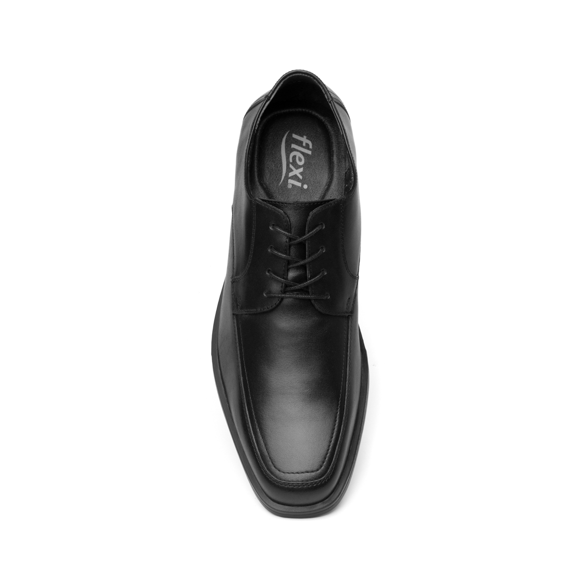 Derby Floreta Liso Flexi para Hombre Estilo 407802 Negro