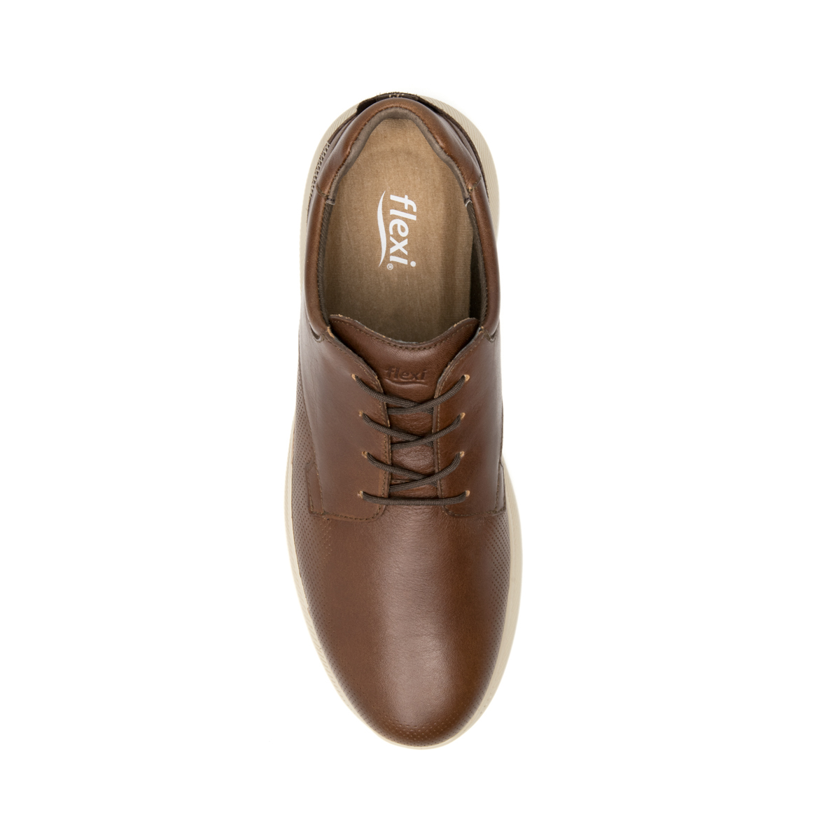 Zapato Con Placa Flexi para Hombre con Flowtek Estilo 413004 Moka