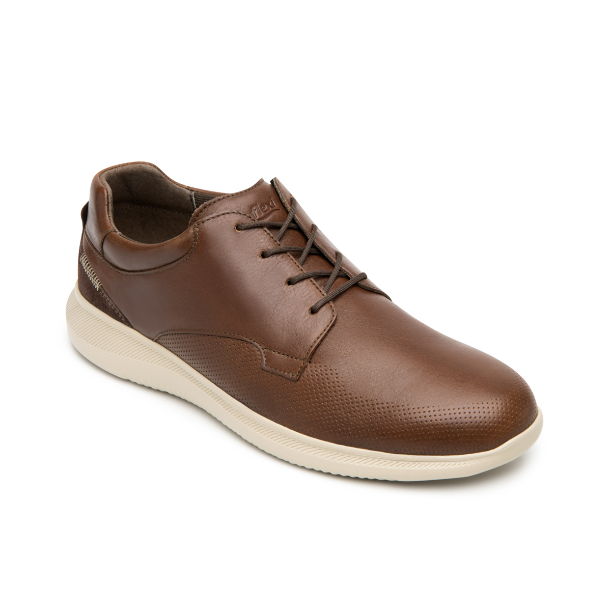 Zapato Con Placa Flexi para Hombre con Flowtek Estilo 413004 Moka
