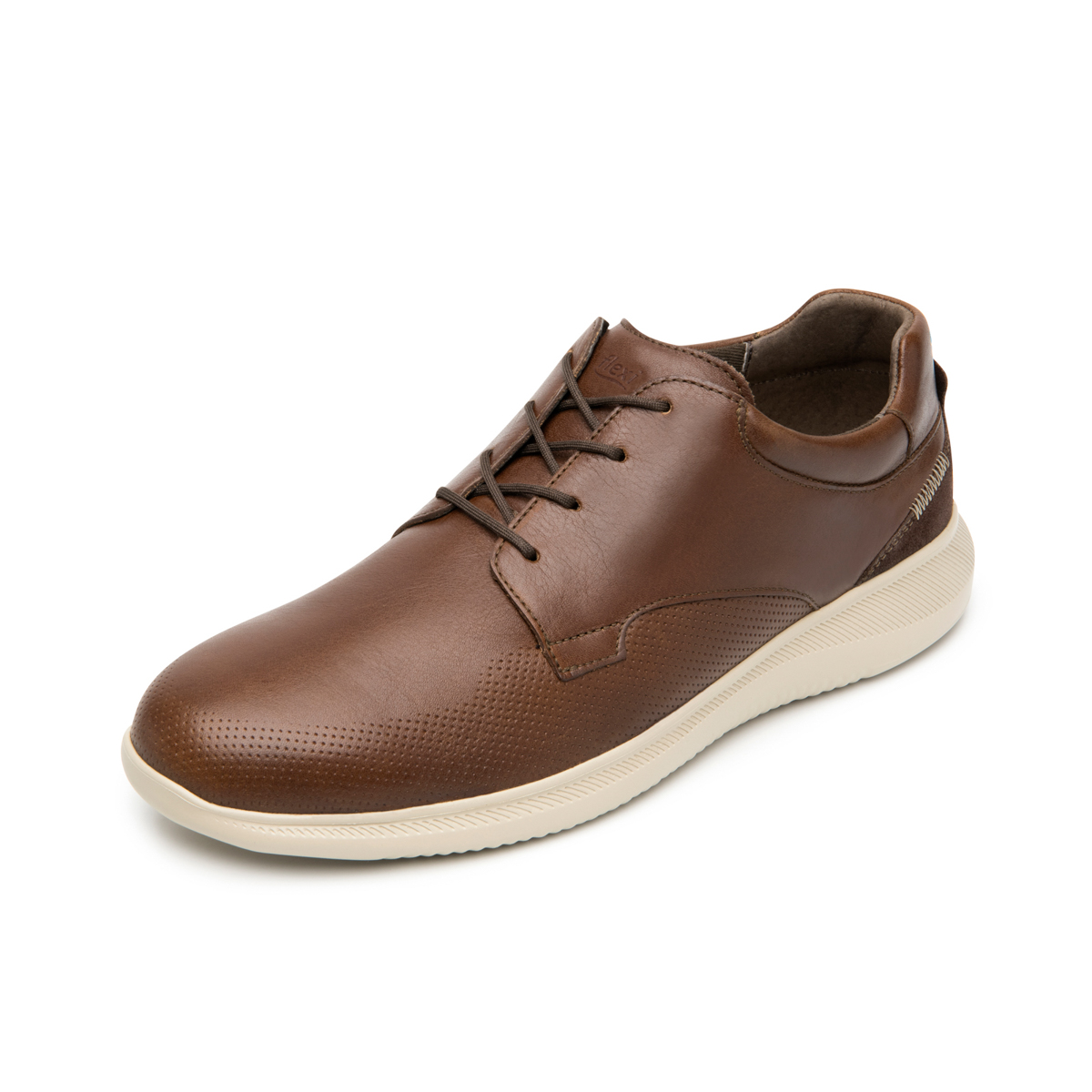 Zapato Con Placa Flexi para Hombre con Flowtek Estilo 413004 Moka